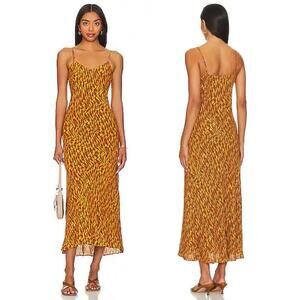 Favorite Daughter Favorite Dress Burnt Orange Maxi Sleeveless Size Small S